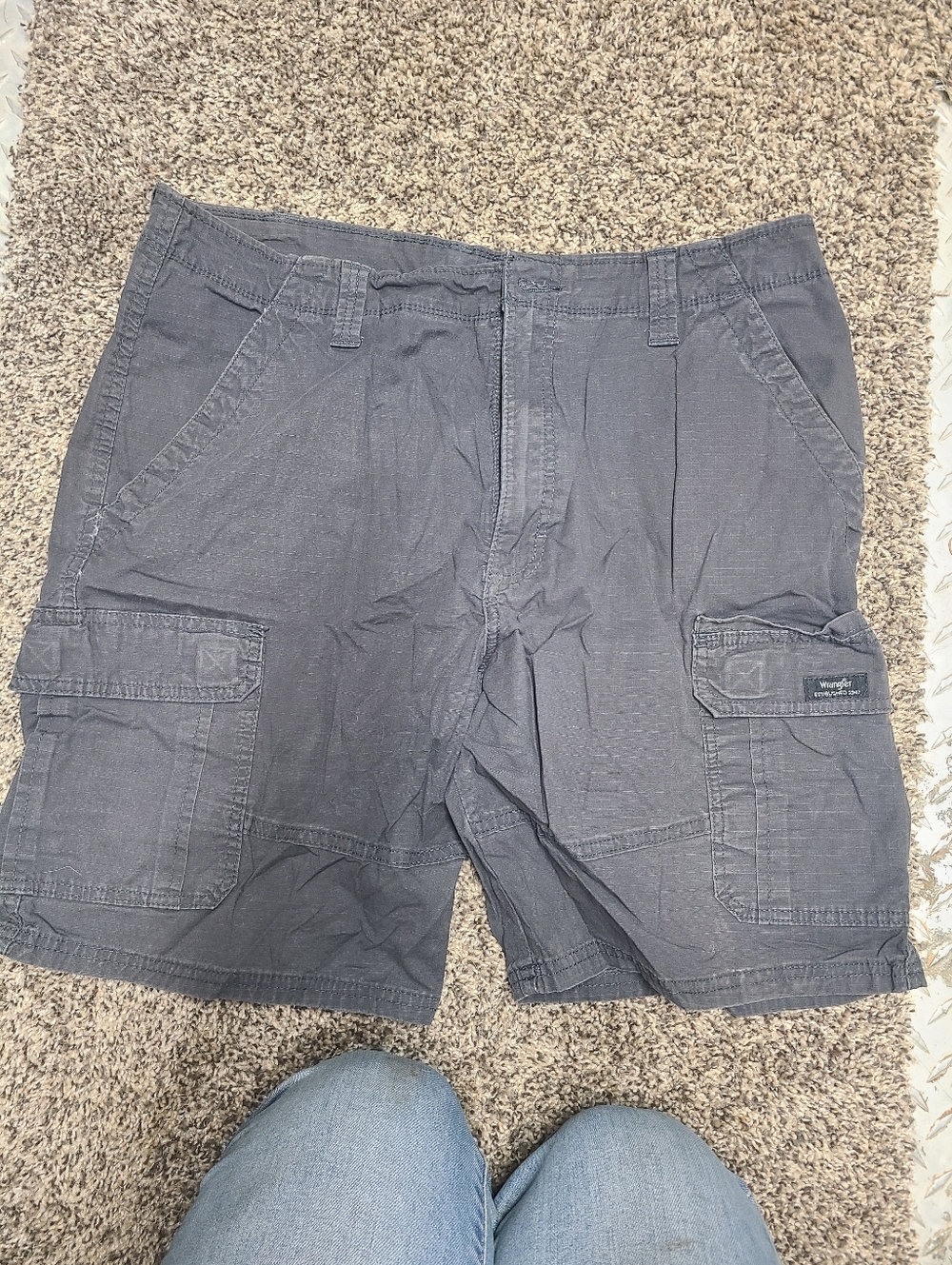 Wrangler Men's Charcoal Cargo Shorts